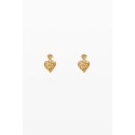 Boucles d'oreilles c?ur plaqu or zalio
