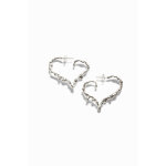 Boucles d'oreilles c?ur plaques argent zalio