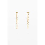 Boucles d'oreilles cascade plaqu or zalio