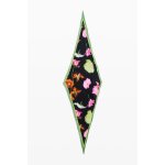 Foulard pliss  fleurs