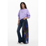 Foulard  motifs de feuilles