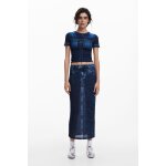 Jupe effet denim