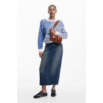 Jupe midi en denim