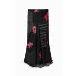 Jupe midi nuisette texture