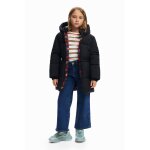 Manteau long grande capuche poches