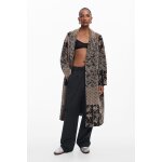 Manteau long patchwork
