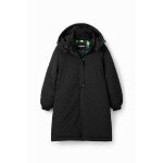 Manteau matelass� manches fronc�es