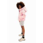 Manteau matelass� m�tallis� � capuche