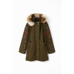 Parka capuche broderies