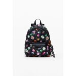 Petit sac  dos tress  fleurs