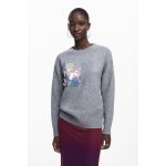 Pull gris � �cailles