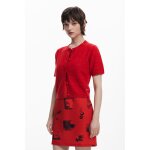 Pull manches courtes avec boutons