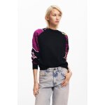 Pull manches fleurs