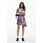 Robe asymtrique imprime