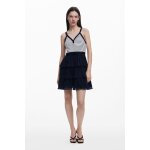 Robe combine jupe plisse