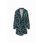 Robe courte croise fleurs