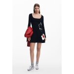 Robe courte  fleurs