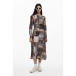 Robe fluide imprim animal