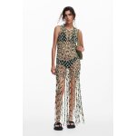 Robe en maille effet filet
