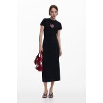 Robe midi c�tel�e cerises