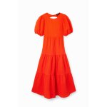 Robe midi d�collet� dos