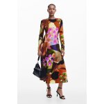 Robe midi imprime m. christian lacroix