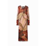 Robe midi maille paysage