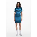 Robe en maille style polo