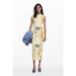 Robe tube  fleurs