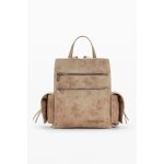Sac  dos effet cuir retourn moyen