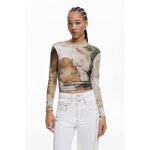 T - shirt col roul cheval
