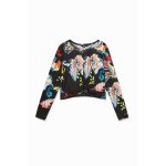 T - shirt fleurs ceinture pliss�e - designed by m. christian lacroix