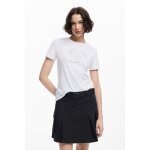 T - shirt avec logotype en strass