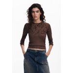 T - shirt � manches longues avec lettres