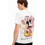 T - shirt  manches courtes avec mickey mouse et une phrase.