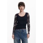 T - shirt manches avec lettrage