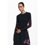 Pull manches orchid�es