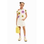 T - shirt tissu c�tel� marguerites