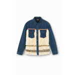 Veste hybride jean sherpa