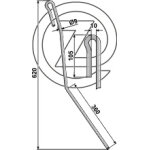 Amazone | griffe de semoir - extrieur gauche 952591 / 963435