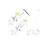 Autocollant moteur essuie arrire valtra v32534400 origine