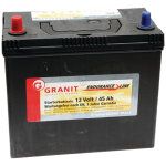 Batterie 12v 45ah, remplie