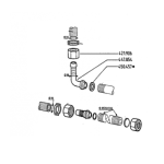Berthoud - ens tubulure coudé ecrou et joint x4 Berthoud - ens tubulure coudé ecrou et joint x4