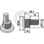 Boulon pour couteaux rotatifs - m10x1, 5 - 10. 9