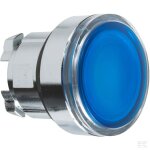 Bouton - poussoir lumineux bleu Bouton - poussoir lumineux bleu