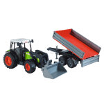 Bruder | jouet claas nectis 267 f avec chargeur frontal et remorque à ridelles Bruder | jouet claas nectis 267 f avec chargeur frontal et remorque à ridelles
