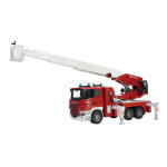 Bruder | jouet scania, srie r camion de pompiers + grande chelle avec lance et module son & lumire ...