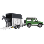 Bruder | land rover defender station avec van et cheval