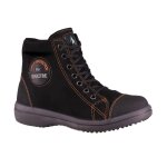 Chaussure de sécurité femme en cuir velours vitamine haute noire t41 Chaussure de sécurité femme en cuir velours vitamine haute noire t41
