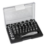 Coffret de 37 pi�ces avec cliquet mini de 1 / 4